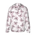 thumbnail image 3 of Sigee Pink Butterflies (2) Print UPF50+ Men's Sun Protection Hoodie Shirt SPF UV Shirt Long Sleeve Fishing Outdoor Lightweight, S-3XL, 3 of 9