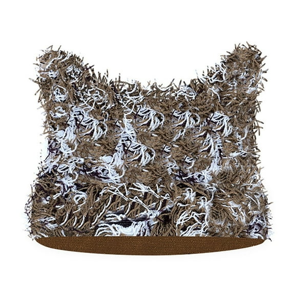Jamicy Hats for Women Clearance Christmas Present Cute Cat Ear Beanie Y2k Fuzzy Distressed Hat Grunge Winter Clothes