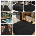 thumbnail image 7 of MIDUORUG Solid Black Runner Rug 3'×8' Non Slip Rubber Back Area Rugs for Indoor Outdoor Hallway Kitchen, 7 of 7