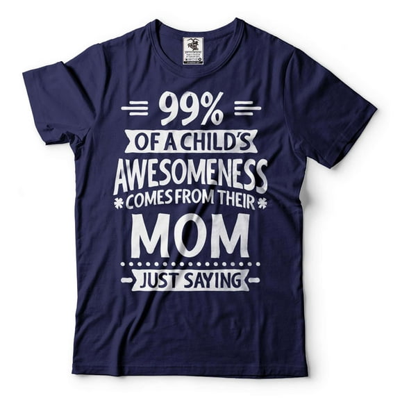 Mothers Day Mom Shirt New Mom Tee Shirt Funny Mom Gift Tee Mom Gifts Mother Tshirt Womens Tee (X-Large Navy Blue)
