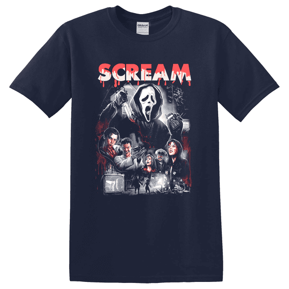 Ghostface Horror Scream Film Fan Graphic T-Shirt