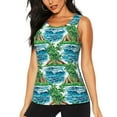 thumbnail image 3 of Goofa Hawaii Palms Printed Womens Workout Tops for Women Sleeveless Yoga Shirts Athletic Running Tank Tops Sleeveless Gym Clothes Workout Apparel-Small, 3 of 9