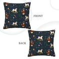 thumbnail image 3 of Square Throw Pillow Covers with Core, Cartoon Soldier White Horse Pillows for Sofa Beds, 18"x18", 3 of 9