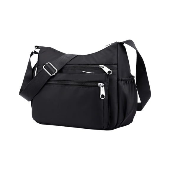 Crossbody Bags for Women, Large Capacity Nylon Multi-Pocket Lightweight Shoulder Satchel, 9.5x7.9In, Daily Commute Travel