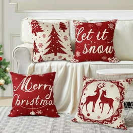 Walmart s Merry Christmas Red Pillow Covers Farmhouse Decor 12 x20 1 Pack Filler Not Included Walmart