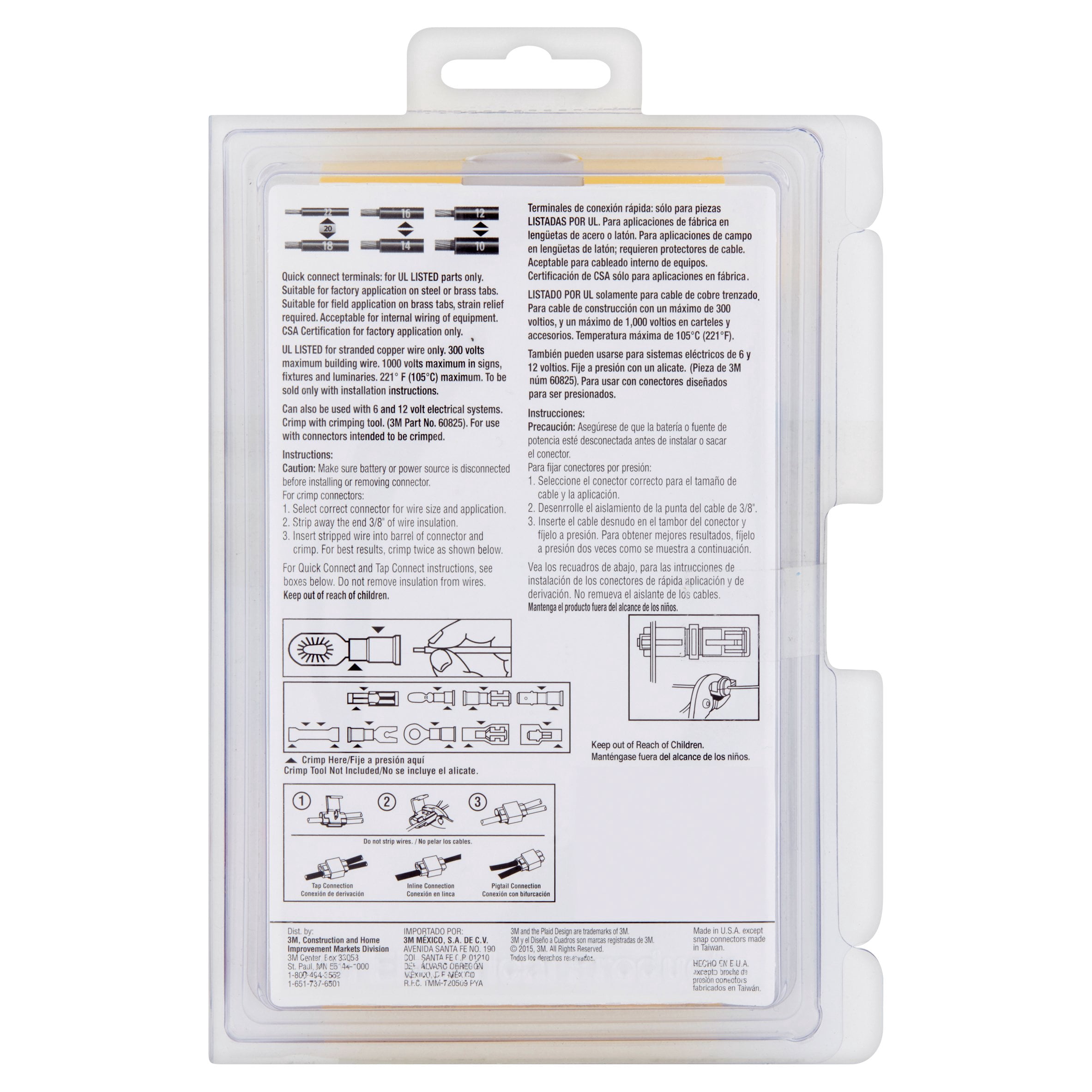 Scotch 3734 Assorted Electrical Connector Kit, Red/Blue/Yellow Quick Wire Connector 79 Piece Pack