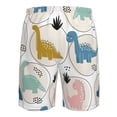 thumbnail image 6 of KLL Cute Dinosaurs Men's Casual Summer Beach Shorts Hawaiian Shorts with Pockets-Medium, 6 of 9