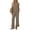 BM04-Smoky Gray, variant on Womens Pajama Sets 2 Piece Loungewear Sleeveless Ruffle Hem Top and Wide Leg Pants with Pockets Casual Sweatsuit Outfits