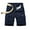 Dark Blue, variant on Abcnature Men's Athletic Shorts, Sports Gym Running Short Pants, Men Casual Solid Zipper Button Pockets Cropped Cargo Shorts, Cargo Casual Hiking Shorts Gray M
