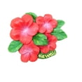 thumbnail image 1 of Imán para nevera con forma de flor de hibisco de Hawái, 3D, resina, 7 x 6 cm, 20 g, 1 of 1