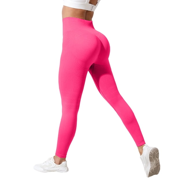 MIASHUI Pocket Hot Sell Seamless Fitness Pants Tummy Control Tight High Waist Yoga Pants Red,S