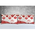 thumbnail image 5 of Valentines Day Pillow Covers Set of 2, Throw Pillowcase Cushion Case Farmhouse Sofa Home Decorations Wedding Anniversary Decor, 5 of 6