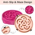 thumbnail image 4 of Cuencos MateeyLife para perros Slow Feeder, grandes, 4 tazas, 2 unidades, rosa y morado, 4 of 7