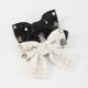 thumbnail image 1 of 2 piezas hermosas mujeres Bowknot horquilla negro + blanco TUNC Sencillez, 1 of 5
