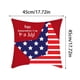 thumbnail image 3 of 1 Pcs Pillow Cover, Patriotic Day American Flag And, Indoor And Outdoor Decoration Independence Day, 3 of 8
