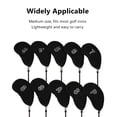 thumbnail image 3 of JUEGO DE 10 FUNDAS PARAZAS DE PALOS DE GOLF, SE Adaptan a la Mayoría de Hierros, Las Fundas para Cabeza de Golf Utilizan Tela de Malla de Nailon y Material de Foro, 3 of 7