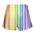 thumbnail image 5 of Striped Shorts for Women 2026 Summer Casual Lightweight Relaxed Fit Elastic Waist Color Block Beach Shorts, 5 of 5