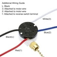 thumbnail image 4 of Uxcell Ceiling Fan Switch 3 Speed 4 Wire ZE208S Pull Chain Switch Light Switch Replacement, Golden Chain 1 Set, 4 of 6