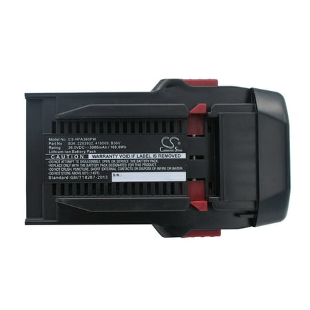 3000mAh HILTI B36V 2203932 B36 418009 Battery for TE6-A36 WSR36-A TE6-A Li