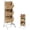 White, variant on Wicker 3 Tier Foldable Storage Basket Floor Rack with Market Storage Basket Water Hyacinth Storage Rack Hand Woven Laundry Rack for Bathroom Kitchen Laundry Room Living Room Storage(White)
