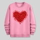 thumbnail image 5 of TaTaai Men's Valentine Heart Print Long Sleeve Round Neck Pullover, Valentine's Day Gift, Casual Sports Activewear Top Gift, 5 of 6