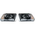thumbnail image 4 of PET-U Headlight For 2009-2018 Dodge Ram Halogen w/LED DRL Black Frame Right&Left Side, 4 of 7