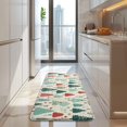 thumbnail image 4 of Beige Christmas Tree Pattern Kitchen Rug Mat,Kitchen Runner Rugs Non Skid Washable,Decorative Kitchen Floor Mats for Kitchen,Sink,Laundry,17"x47.2", 4 of 7