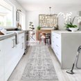 thumbnail image 3 of Washable Rug Anti-Slip Low Pile Ultra-Thin Vintage Distressed Stain-Resistant Carpet for Living Room Bedroom Dining Room and Home Office, 3 of 13