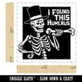 thumbnail image 2 of I Found this Humerus Humorous Skeleton Halloween Self-Inking Rubber Stamp Ink Stamper - Yellow Ink - Small 1 Inch, 2 of 7