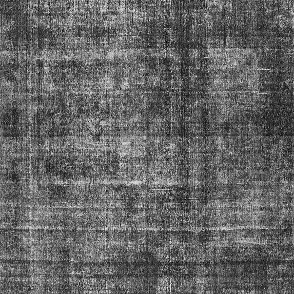 Ahgly Company Indoor Square Oriental Gray Industrial Area Rugs, 4' Square