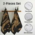 thumbnail image 3 of ARISTURING  Hand Towel Leopard，Abstract Wild Animal Leopard Pattern Hand Towel Best for Bathroom Kitchen Bath and Hand Towels 27.5*16in, 3 of 6