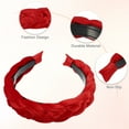 thumbnail image 4 of Diademas anchas sólidas, moda antideslizante, aro rojo para el cabello, 1.18 pulgadas de ancho, para mujeres niñas, 4 of 7