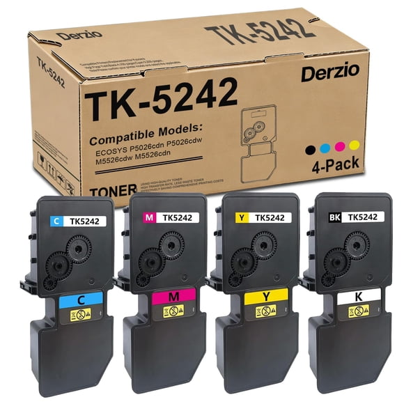 Cartucho de tóner Derzio TK-5242 compatible con Kyocera ECOSYS