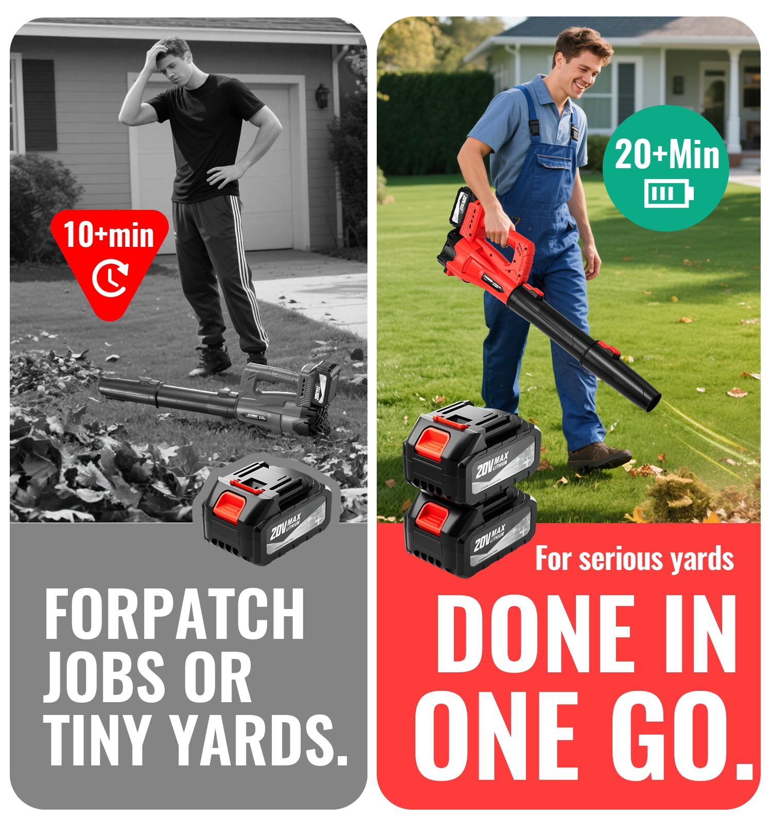 Cordless Leaf Blower  with 1 battery