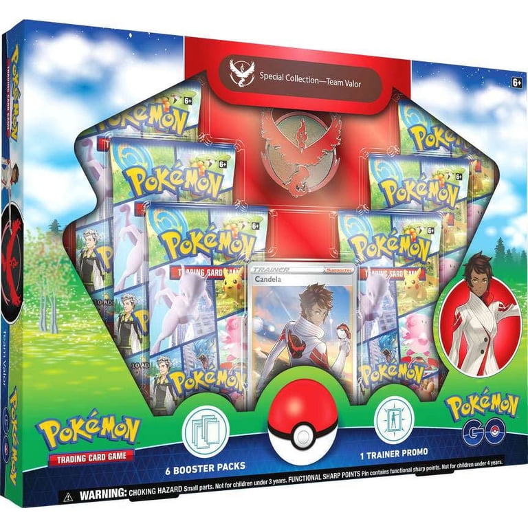 pokemon go box card list TCG: Pokemon Elite Trainer : Toys & Games brimming with 10 Pokmon GO booster packs to ignite your adventure Pokemon GO Team Valor (Moltres)