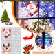 thumbnail image 3 of Etiqueta engomada de la ventana de Papá Noel del muñeco de nieve de la historieta Etiqueta engomada de la decoración del hogar del regalo de Navidad Wmkox8yii gf11653, 3 of 9