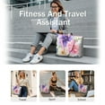 thumbnail image 5 of Tote Bag for Women - Pioneer Flower Shoulder Bag - Large Utility Work Duffle Bag with Zipper Handbag for Travel, Work, Sprots, 5 of 5