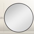 thumbnail image 3 of HOMCOM 36 Inch Round Wall Mirror with Metal Frame for Bathroom Black, 3 of 10
