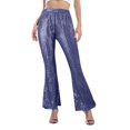thumbnail image 1 of Women Pants Bell Bottoms Multi Colored Slim Trousers Ladies Work Leggings, 1 of 5