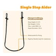thumbnail image 2 of Climbing Stick Aider for Hunting, Daisy Chain Single Step Aider, Hand-Braided Lightweight Rope Ladder Tree Stand Step 3pcs, 2 of 5