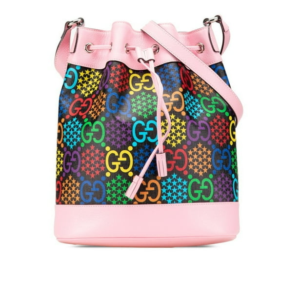 Pre-Owned Gucci GG Psychedelic Crossbody Shoulder Bag 598149 in Black, Multicolor,... (Good)