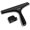 Whole-black, variant on 8 Inch Ergonomic Silicone Shower Squeegee with Adhesive Hook, Multipurpose Cleaning Tool for Glass, Mirror, Tile Walls & Car Windows
