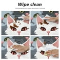 thumbnail image 4 of JEUXUS Colorful Funny Cats Kitten Animals Round Tablecloth with Elastic Edge Washable Decor Table Covers for Kitchen Dining Patio Parties, 4 of 7