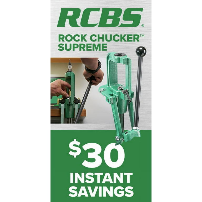 RCBS ROCK CHUCKER SUPREME RELOADING PRESS SINGLE STAGE - Walmart.com
