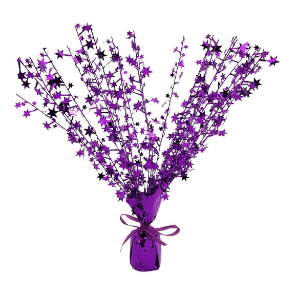 Purple Foil Burst Centerpiece