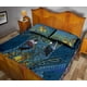 thumbnail image 4 of Tui Juego de Cama Colcha Mezcla de Pájaros Kowhai y Helecho Plateado, Azul, 4 of 5