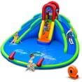 thumbnail image 1 of Gymax Inflatable Waterslide Wet & Dry Bounce House w/Upgraded Handrail & 780W Blower, 1 of 10