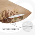 thumbnail image 5 of Bixox Engraved Coffee On Kraft Paper Printed Pillow Protector,Super Soft Ideal for Home,Guests,Rentals - 20"x30", 5 of 8