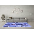 thumbnail image 3 of Ahgly Company Indoor Rectangle Patchwork Blue Transitional Area Rugs, 2' x 3', 3 of 4