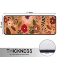 thumbnail image 5 of Kitchen Rugs Sets Of 2,Pioneer Flower Floral Print Pattern Anti Fatigue Kitchen Mat Rugs Non Slip Washable,Decorative Kitchen Floor Mats for Kitchen,Sink,Laundry,17"x47"+17"x47", 5 of 5
